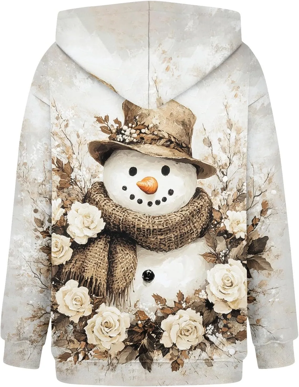 ZEFOTIM Fleece Hoodie Women Cute Fall Hoodie Fuzzy Sweatshirt Lightweight Vacation Long Sleeve Pullovers
