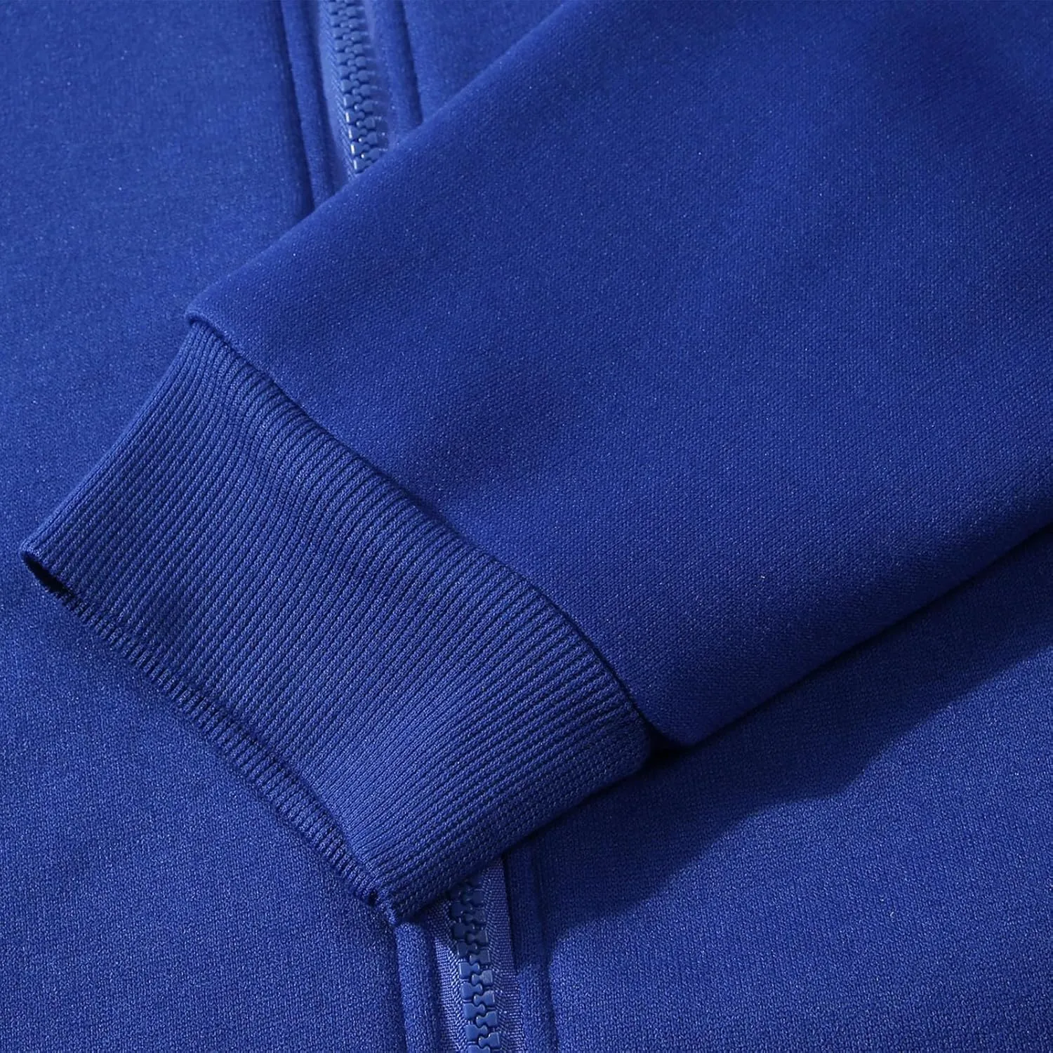 Zipper Sweatshirt Jacket Men Drawstring Long Sleeve Solid Sports Jacket Casual Slim Fit Hooded Coat with Pockets